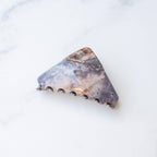 Eco Shark Fin Hair Claw Clip: Blue Marble