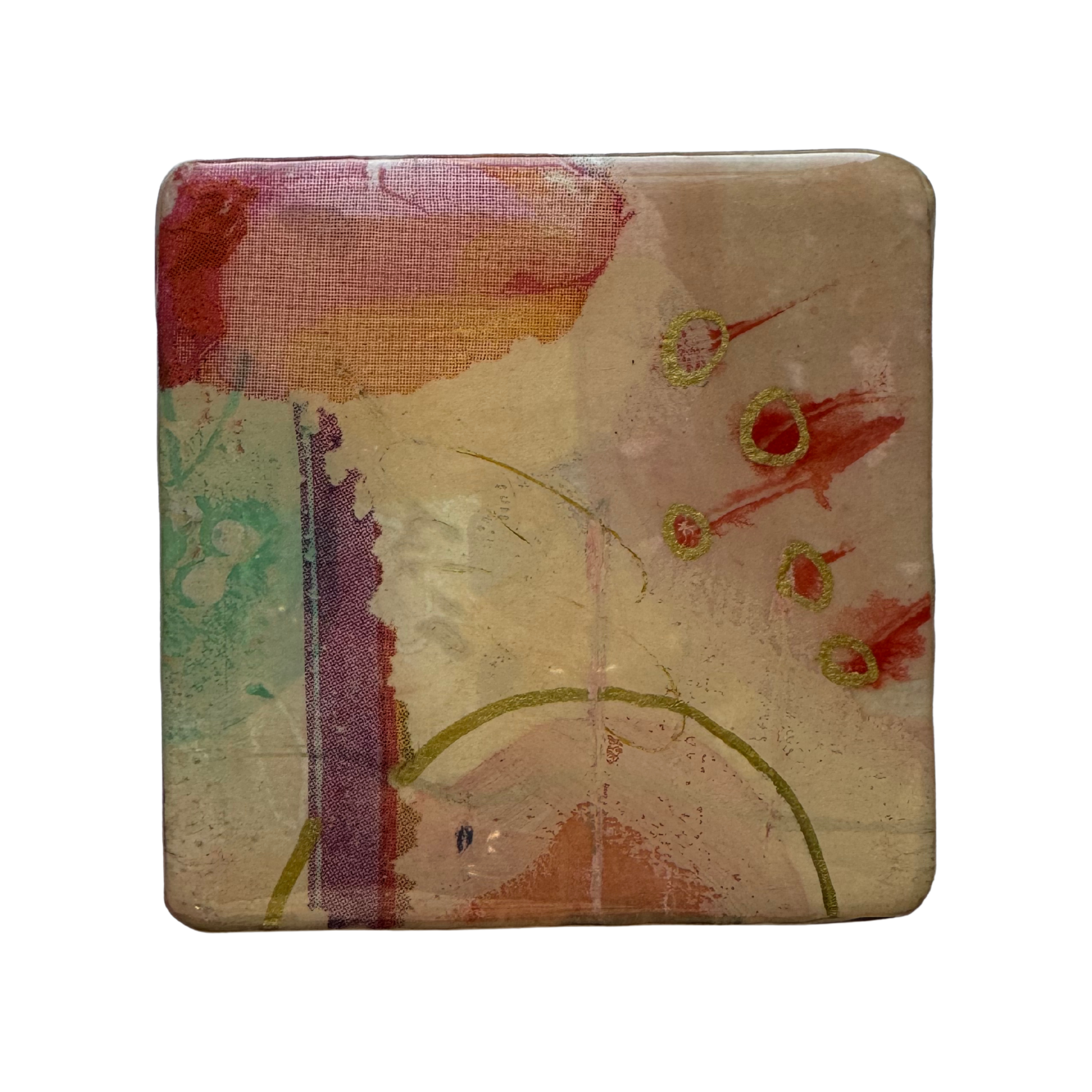 Hand Painted Coaster by Therese Cook