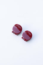 Eco Mini Very Modern Hair Clip Set: Cherry Red