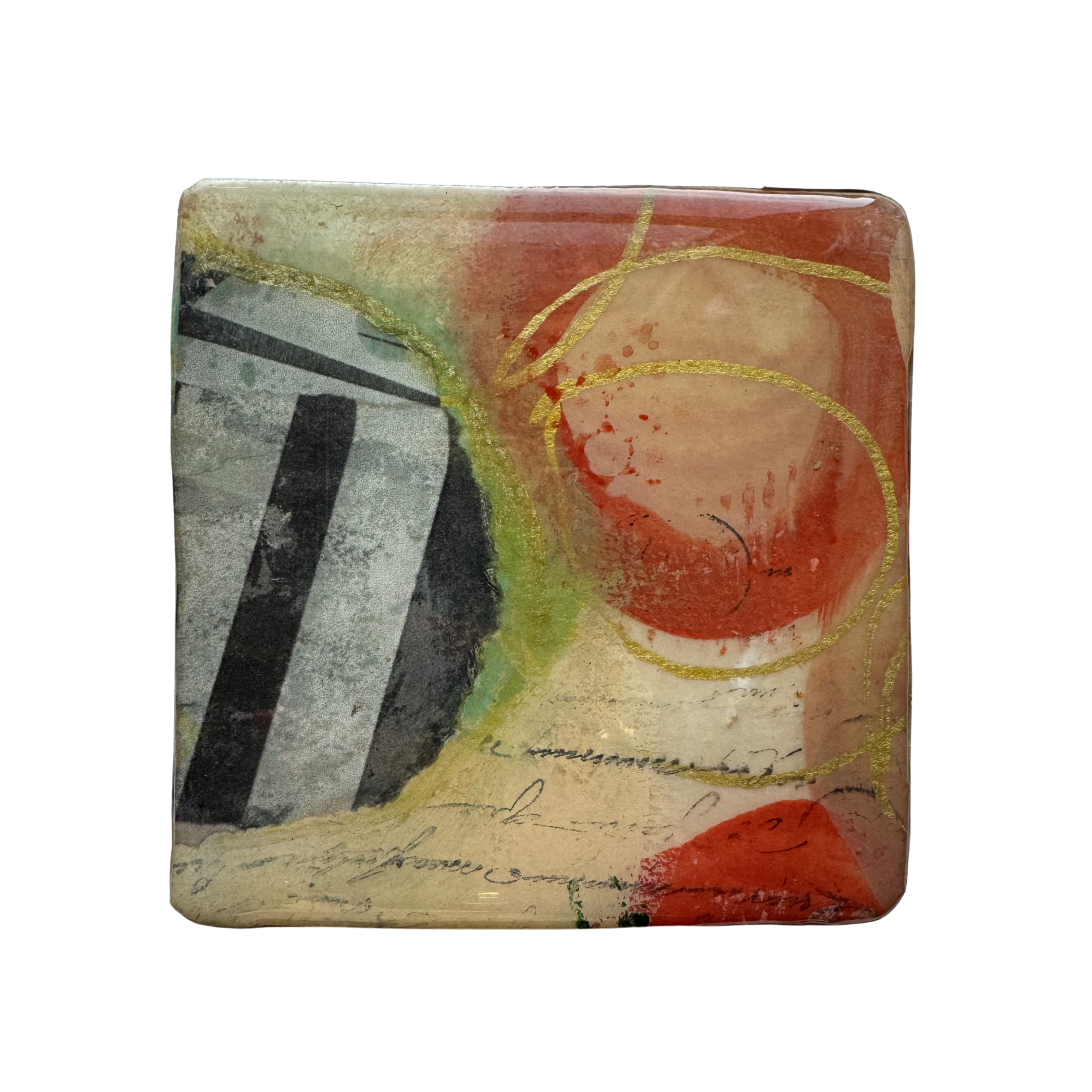 Hand Painted Coaster by Therese Cook