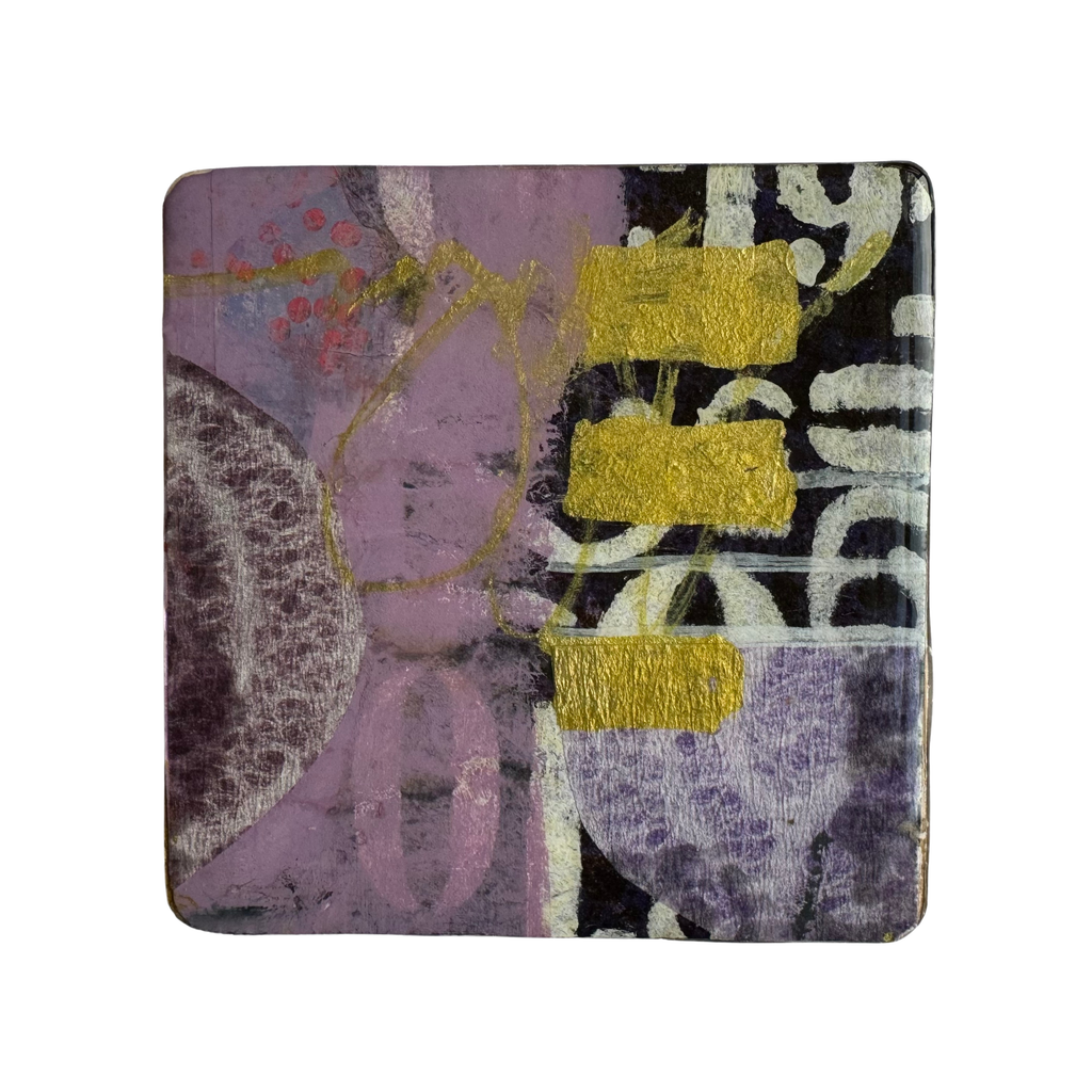 Hand Painted Coaster by Therese Cook