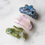 Eco Cloud Hair Claw Clip: Pink Clouds