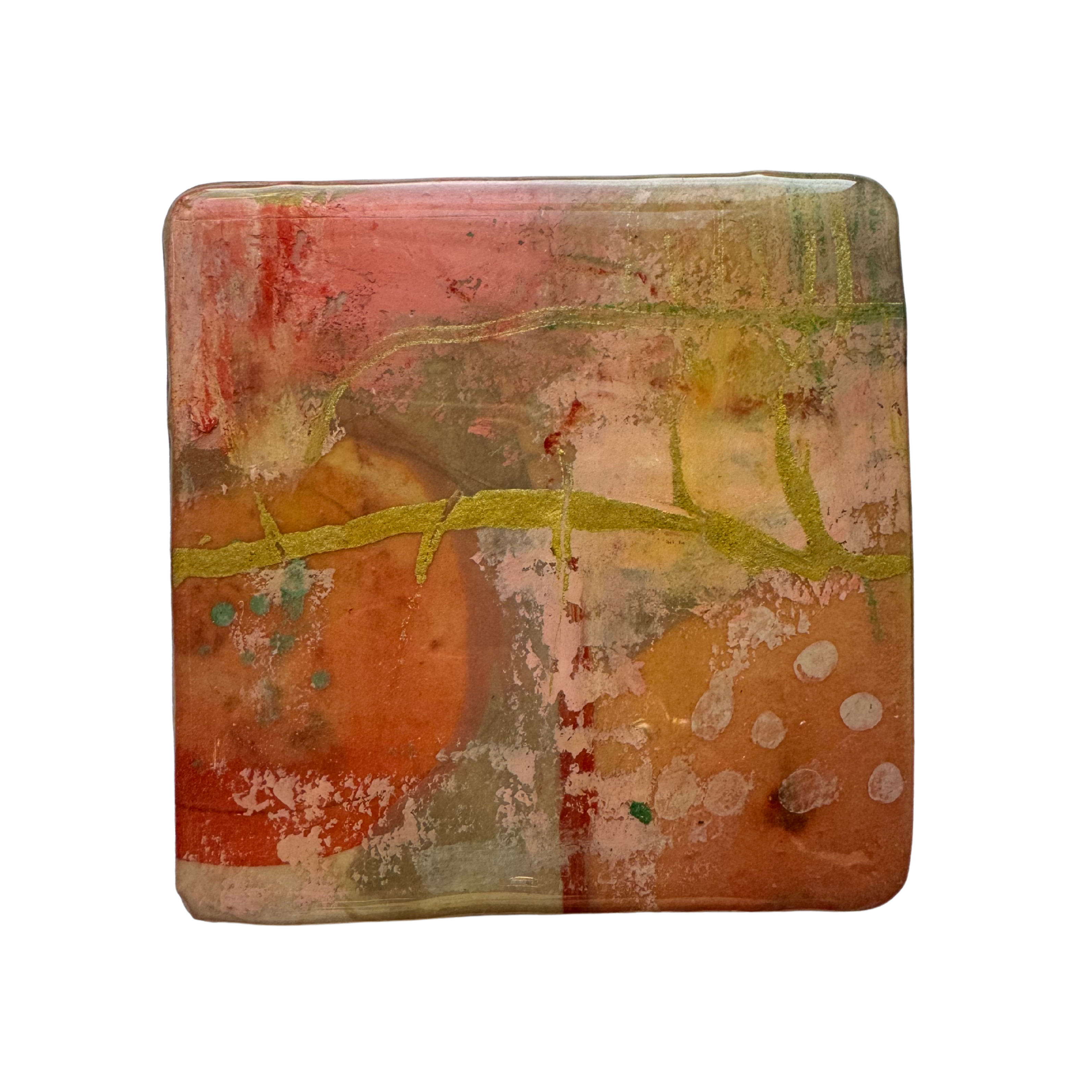 Hand Painted Coaster by Therese Cook