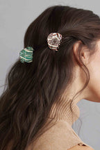Eco Gemstones Hair Claw Clip: Jade