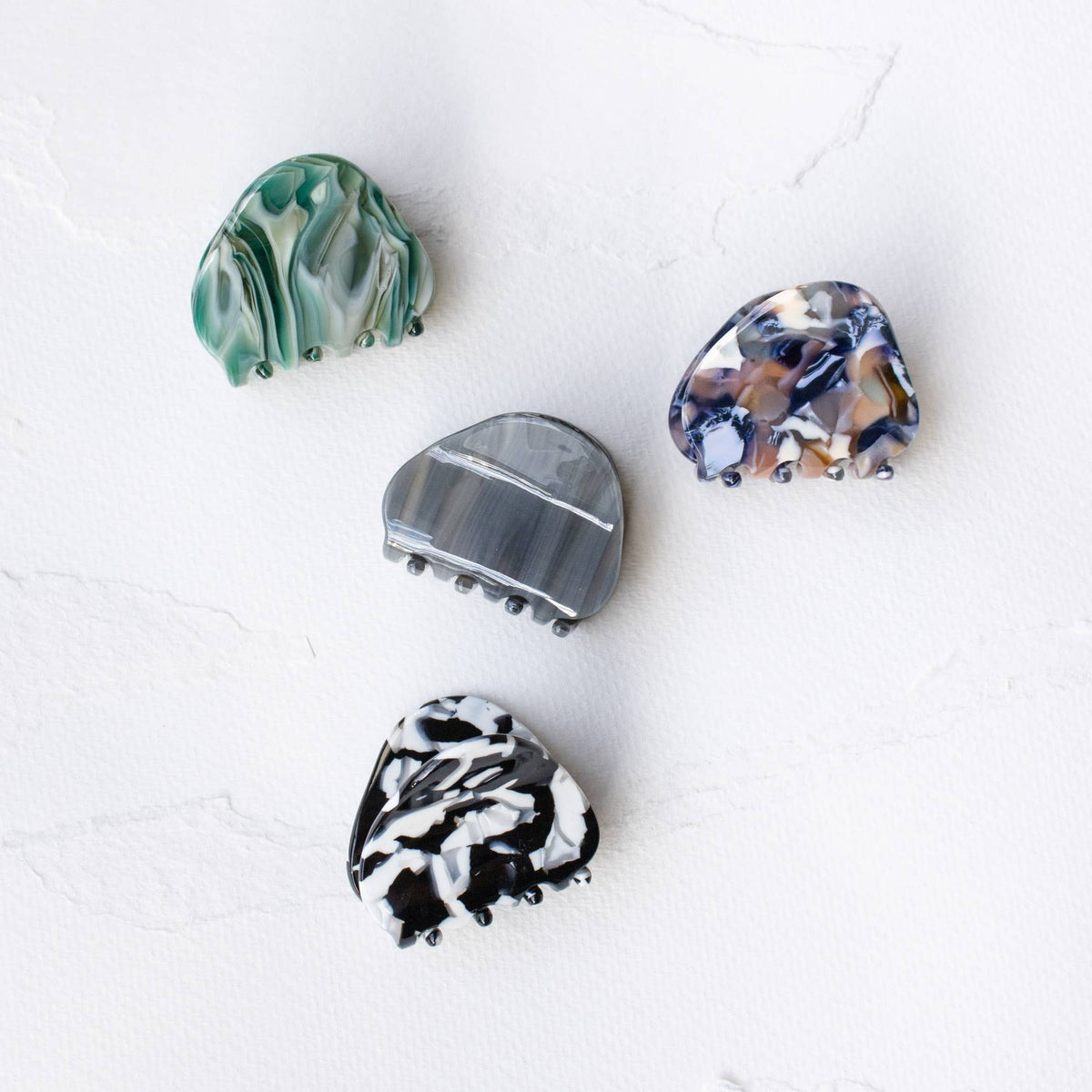 Eco Gemstones Hair Claw Clip: Jade