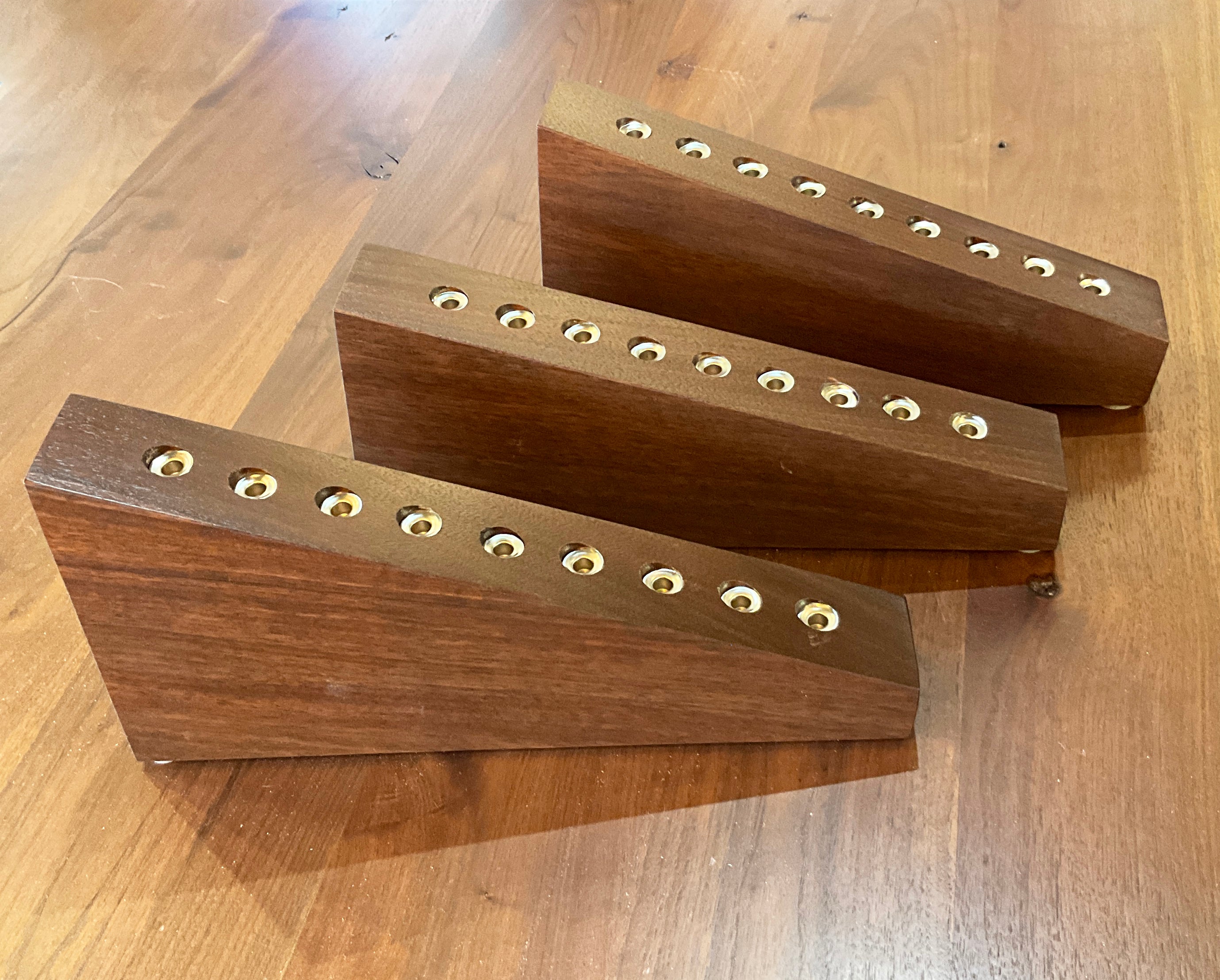 Menorah - solid walnut