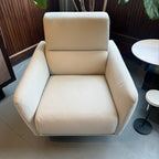 Italian Leather Bubble Swivel Chair