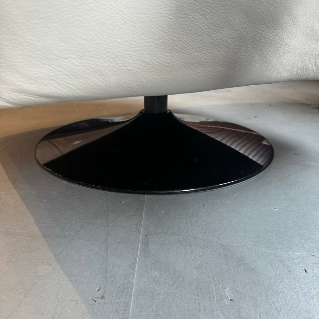 Italian Leather Bubble Swivel Chair