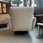 Italian Leather Bubble Swivel Chair