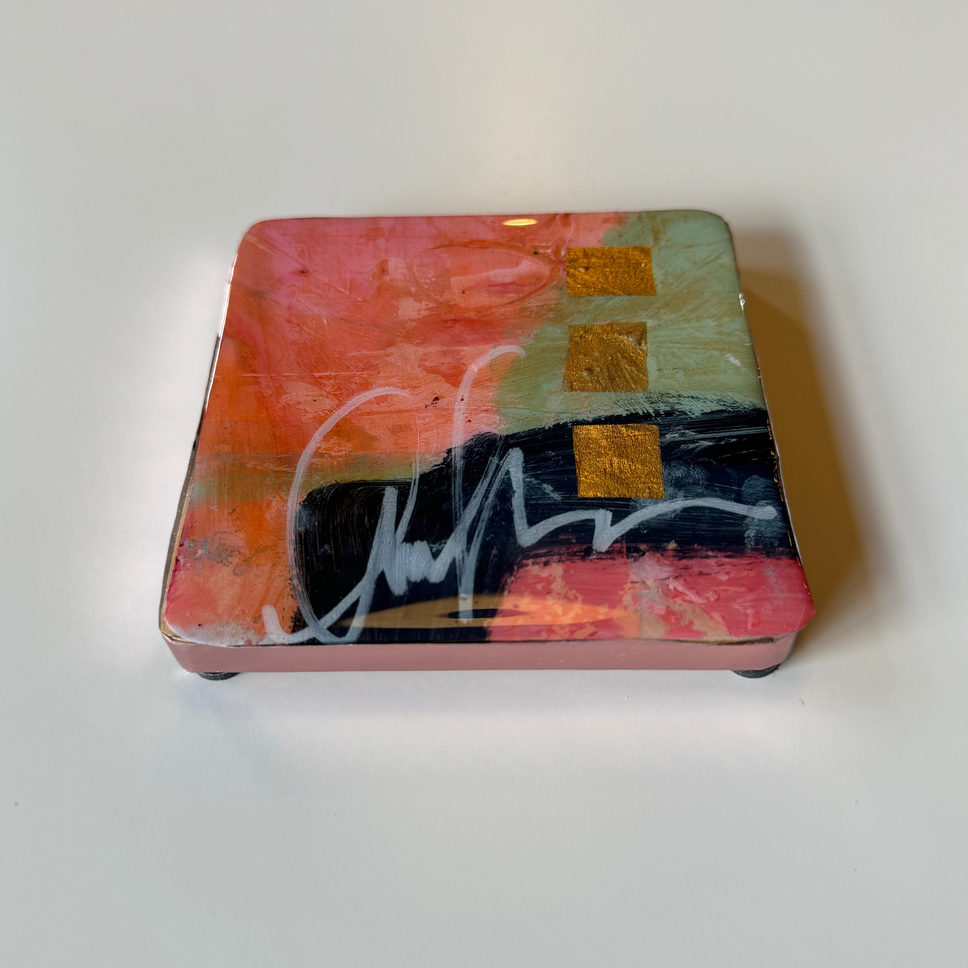 Hand Painted Coaster by Therese Cook