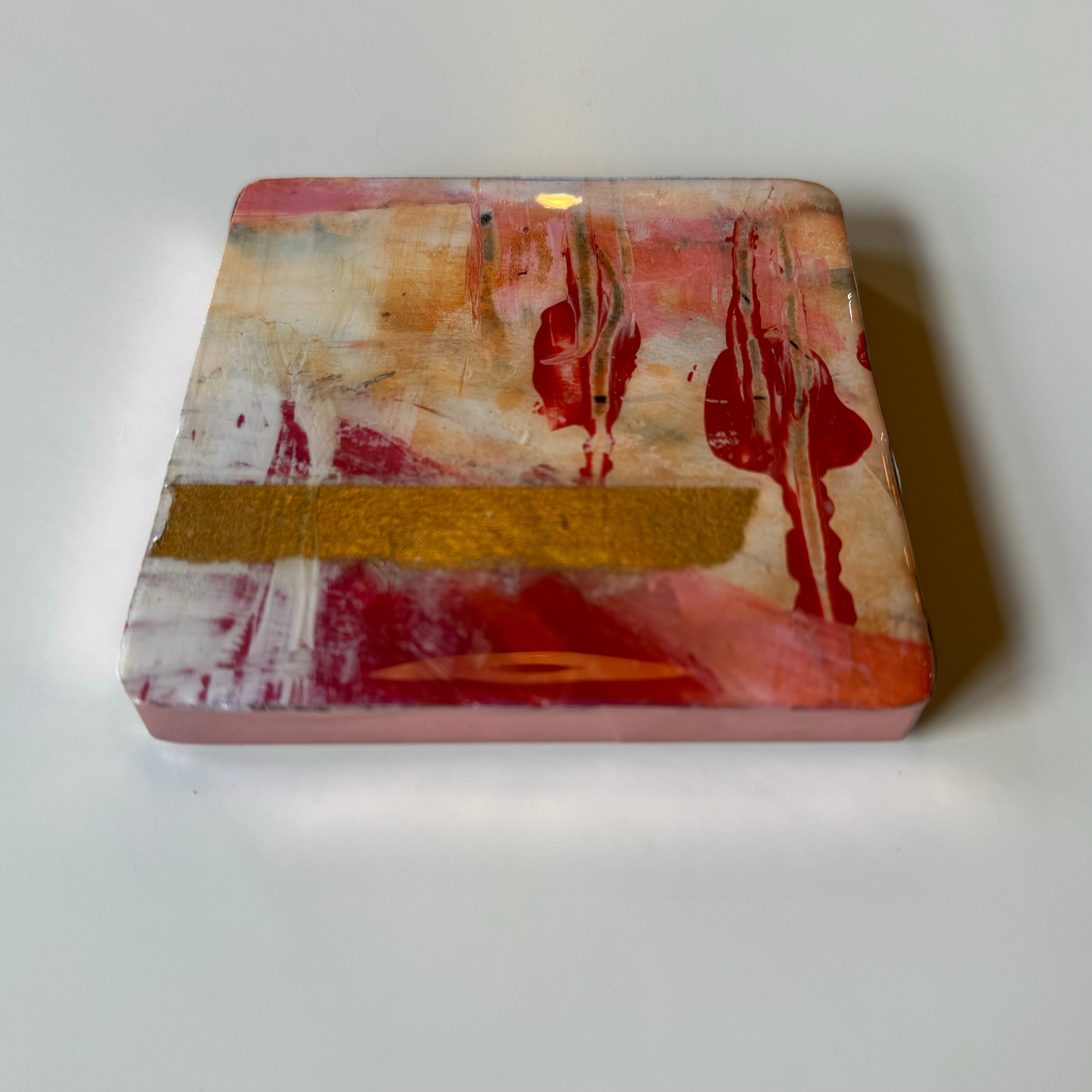 Hand Painted Coaster by Therese Cook