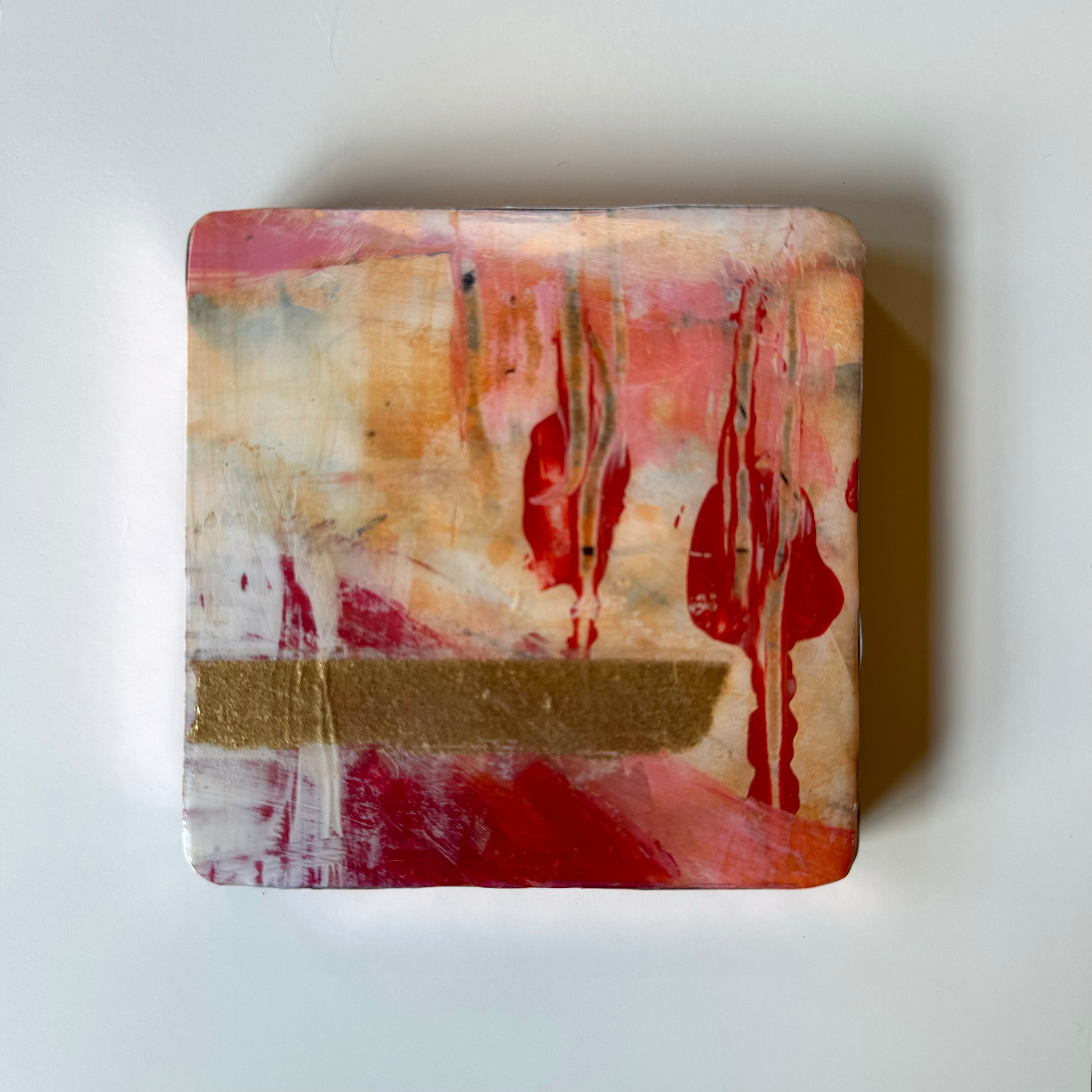 Hand Painted Coaster by Therese Cook