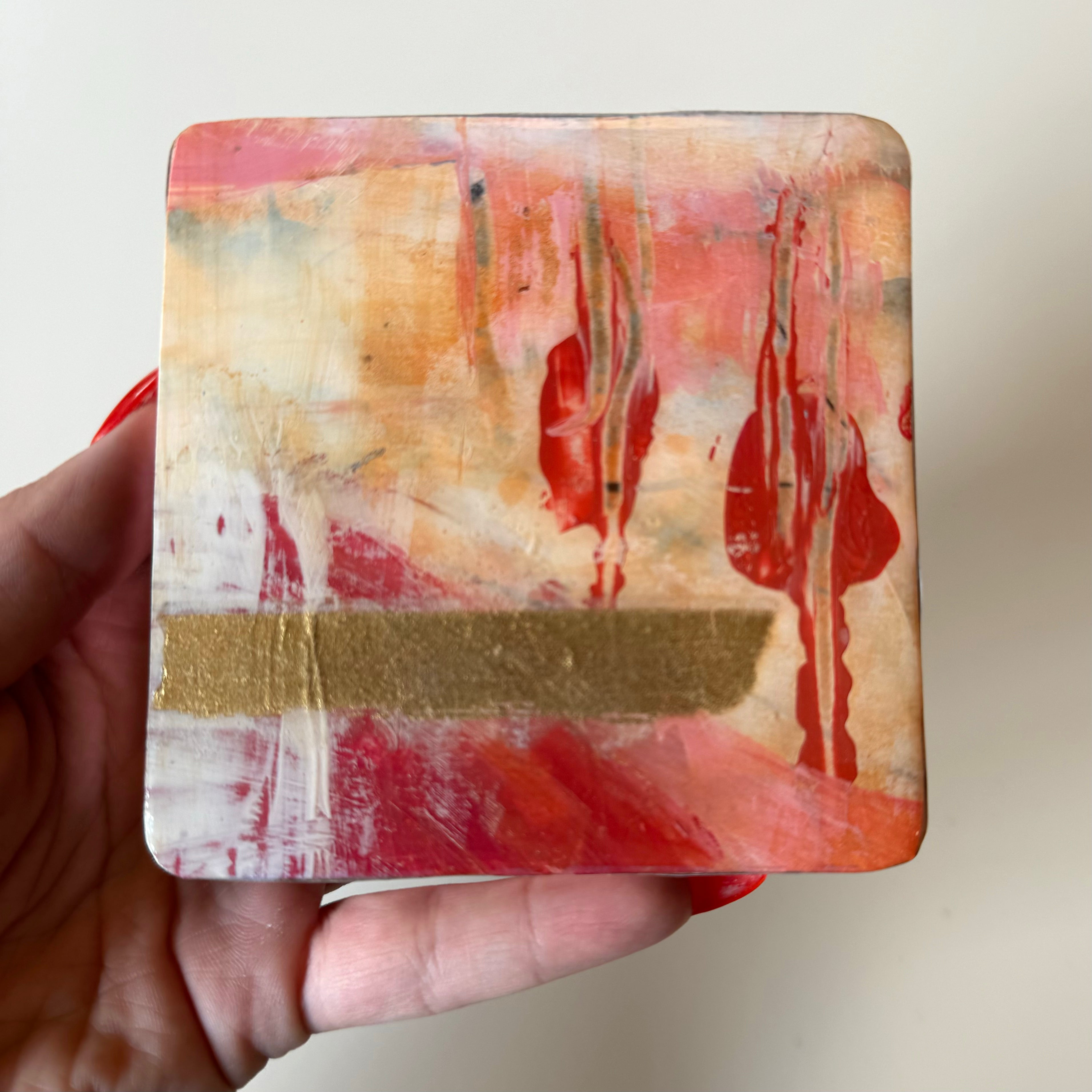 Hand Painted Coaster by Therese Cook