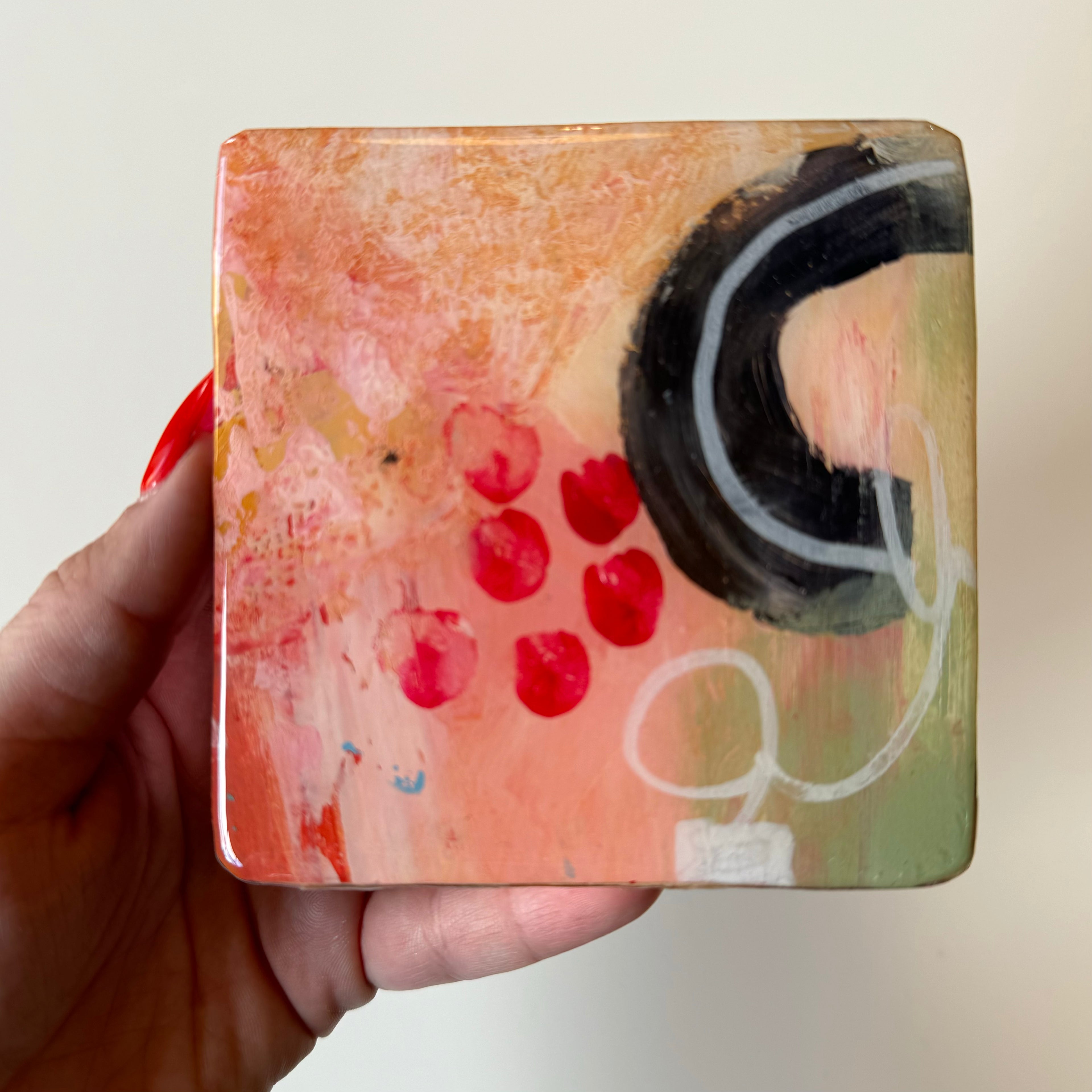 Hand Painted Coaster by Therese Cook