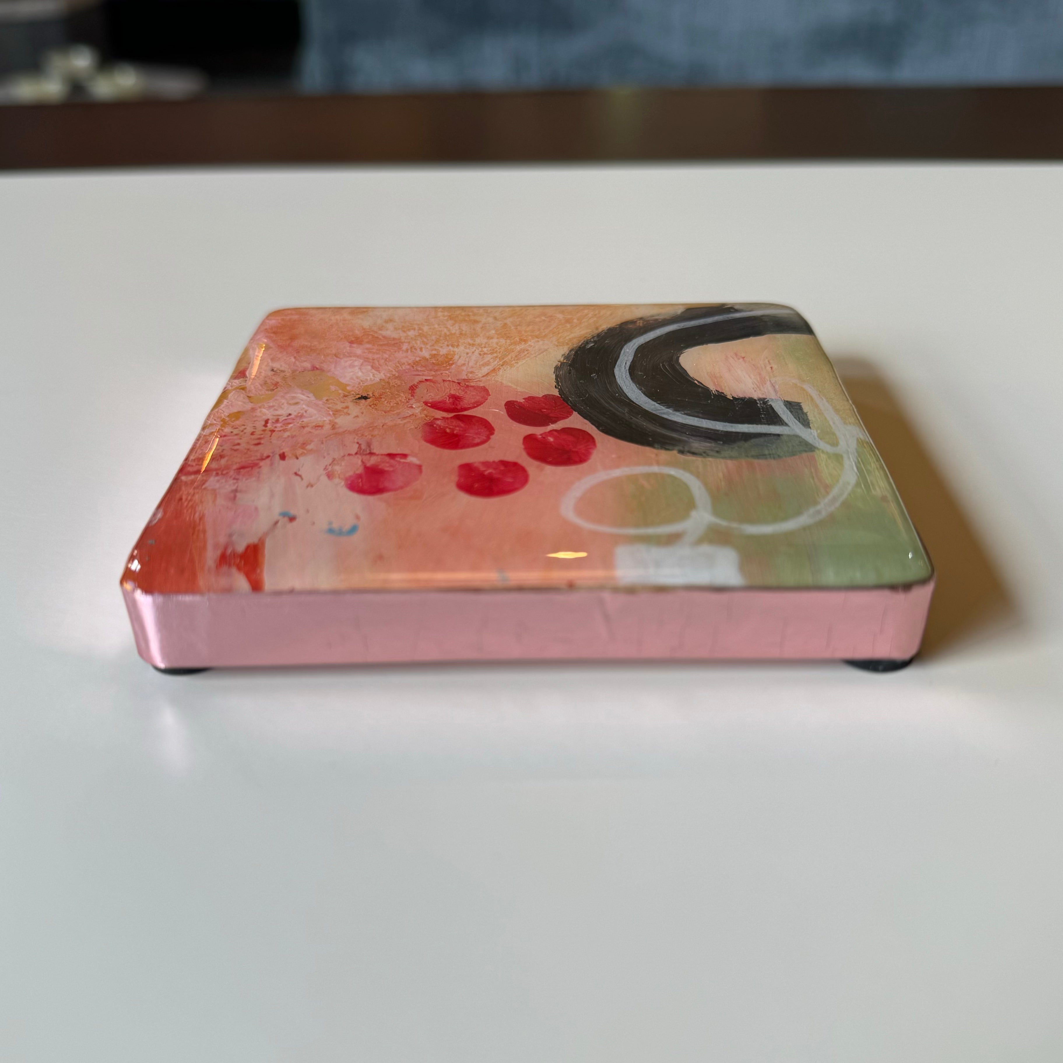 Hand Painted Coaster by Therese Cook
