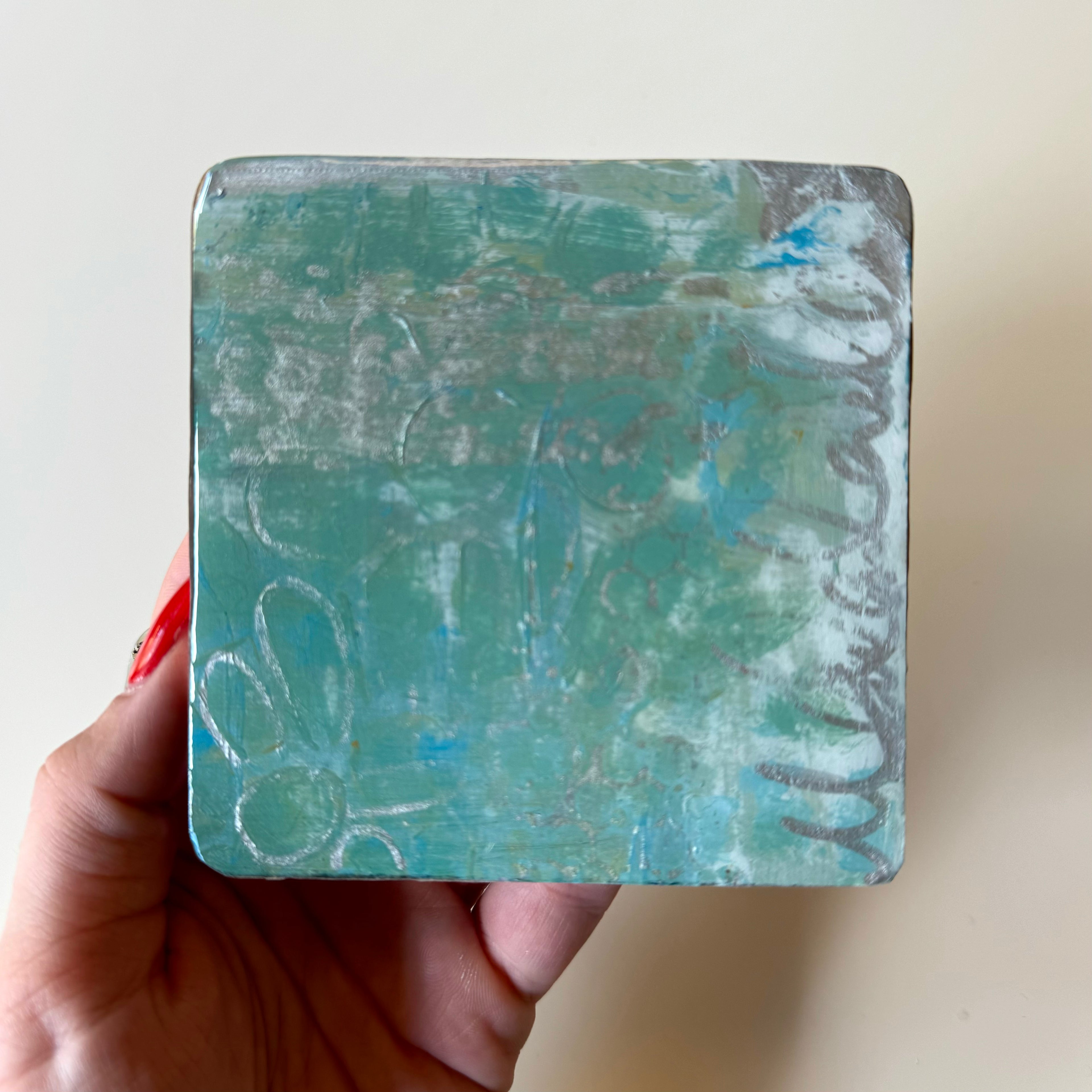 Hand Painted Coaster by Therese Cook