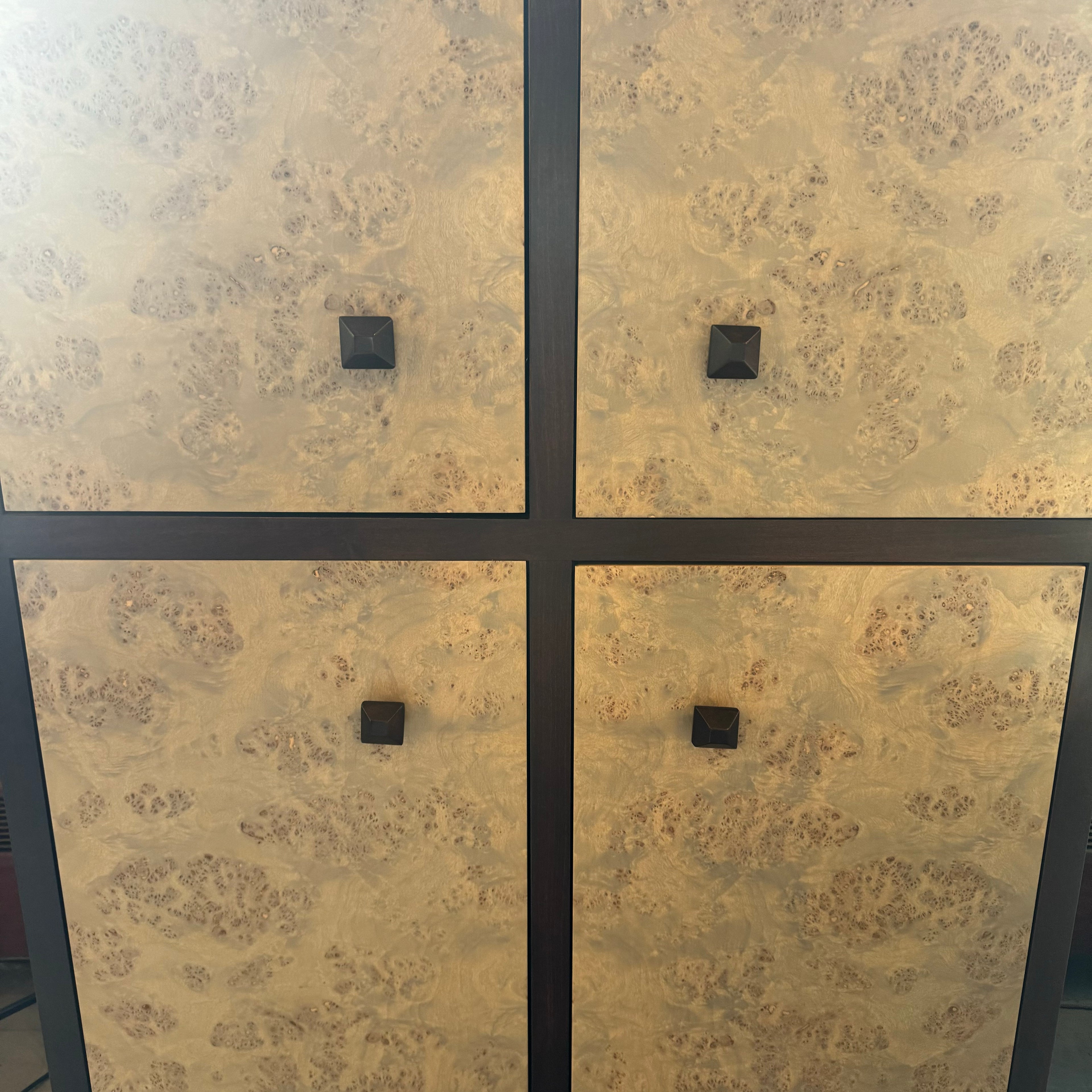 Mabel Soho 4-door Cabinet with Mappa Burl Doors