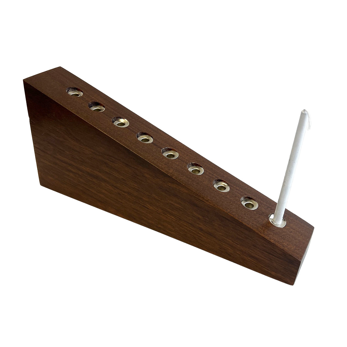Menorah - solid walnut