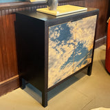 Salon Bar Cabinet with Cloud Print