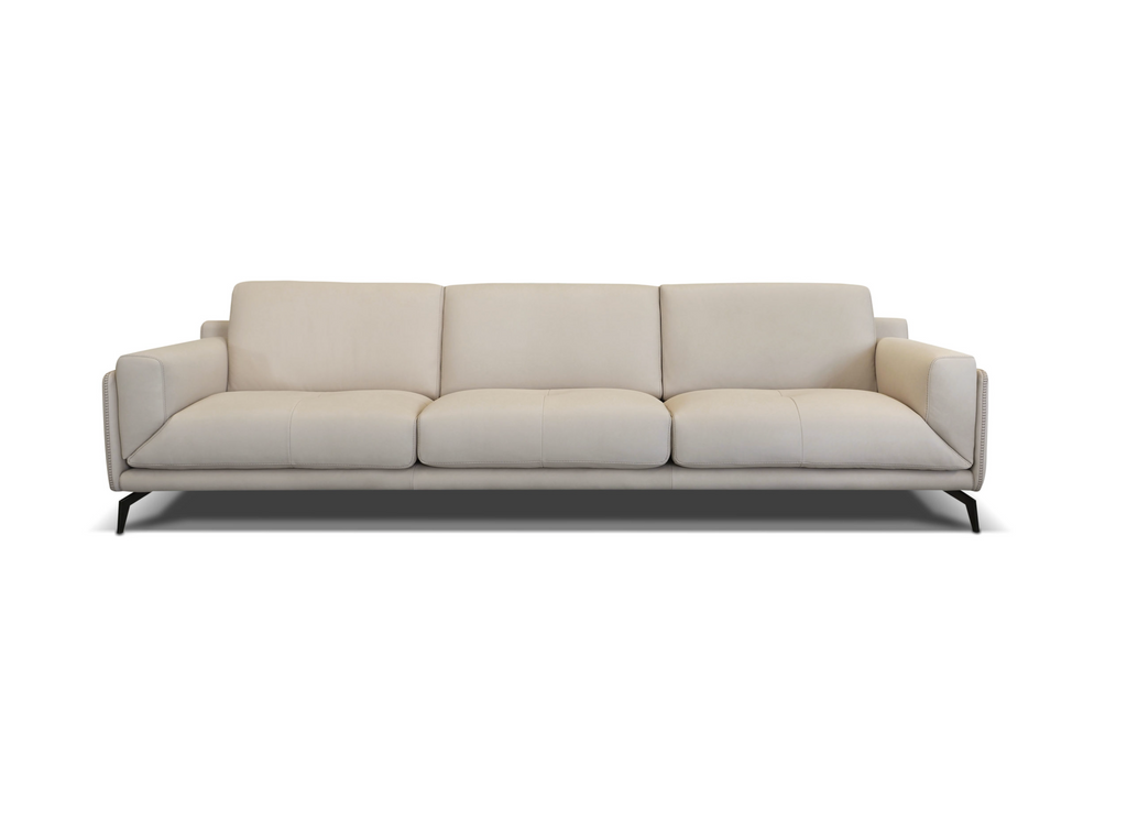 Italian Leather Sofa and Chaise Lounge