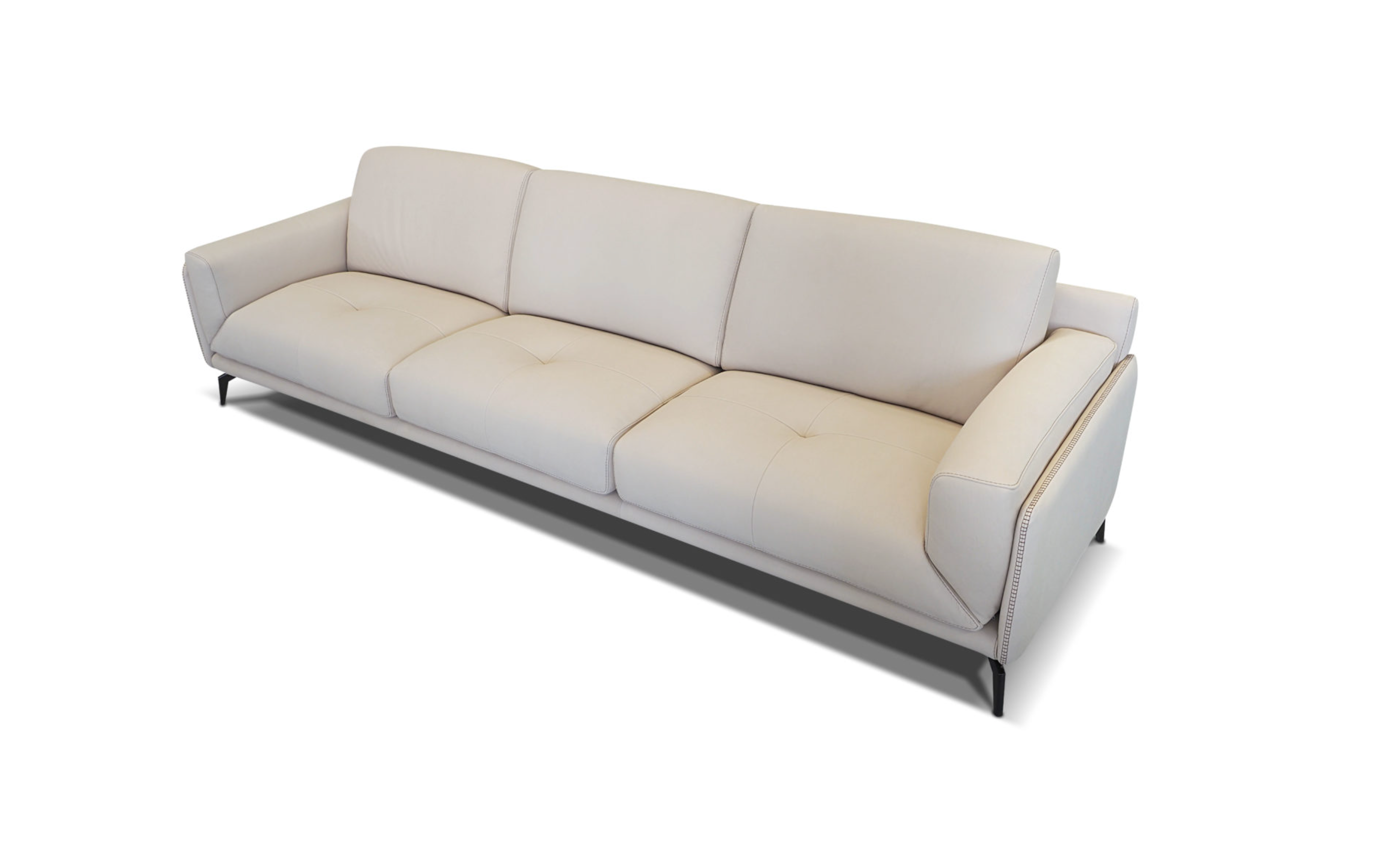 Italian Leather Sofa and Chaise Lounge