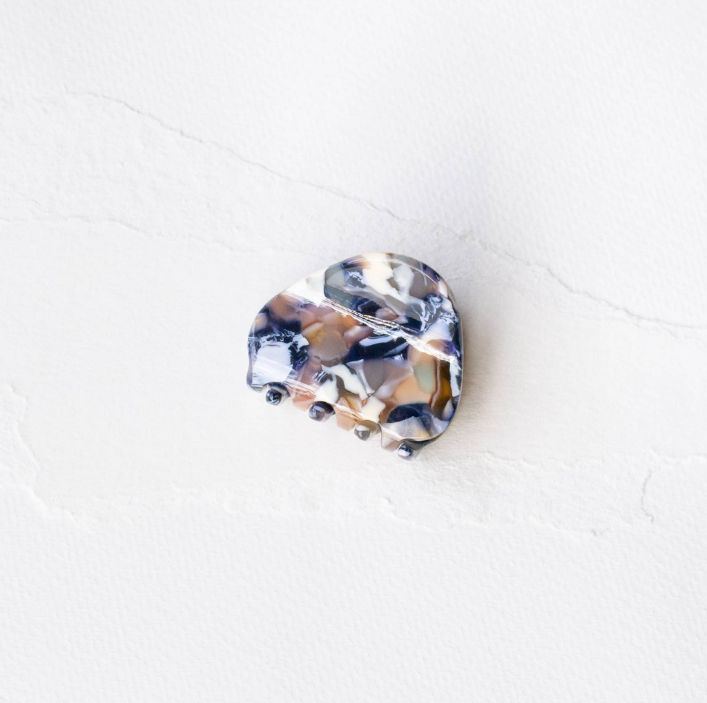 Eco Gemstones Hair Claw Clip: Blue Moon