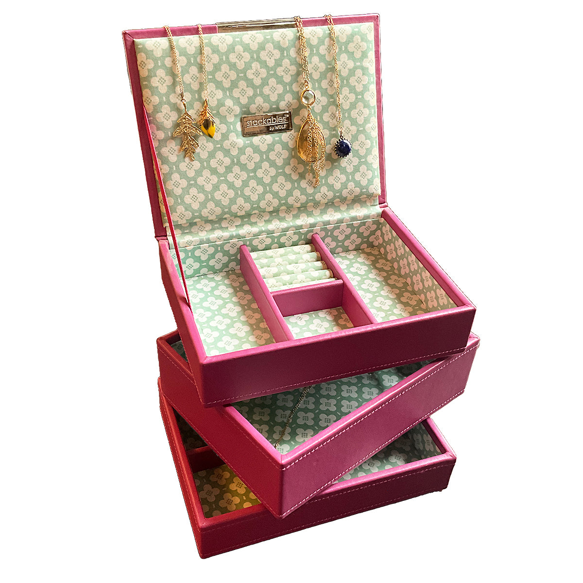 Mini Stackable Jewelry Tray Set