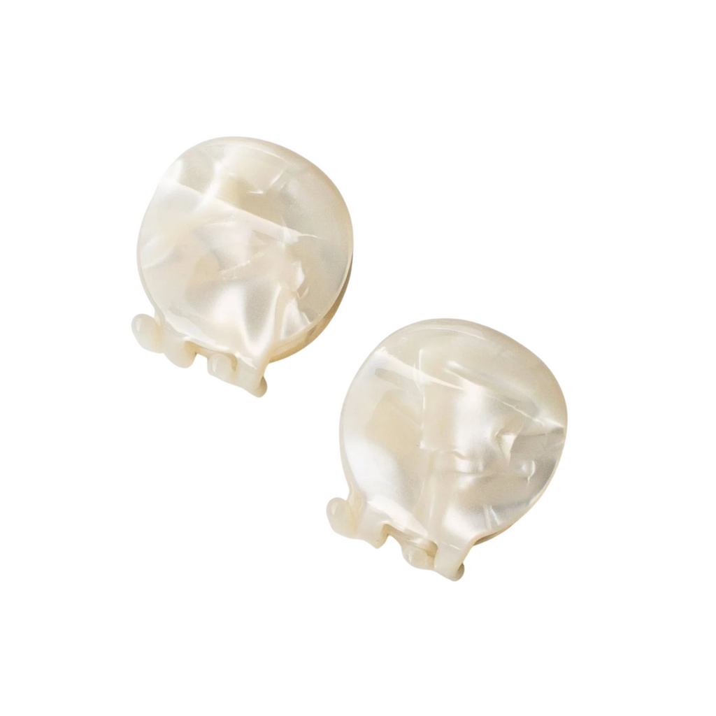 Eco Mini Very Modern Hair Clip Set: Cream Cheese