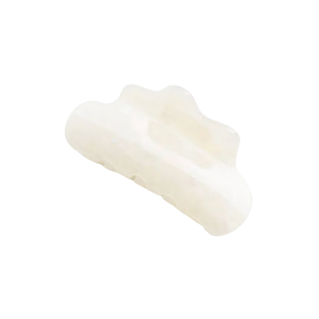 Eco Cloud Hair Claw Clip: Ivory Pearl