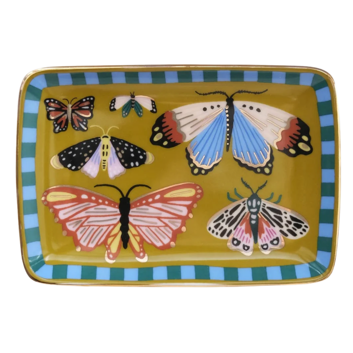 Porcelain Trinket Tray | Butterflies