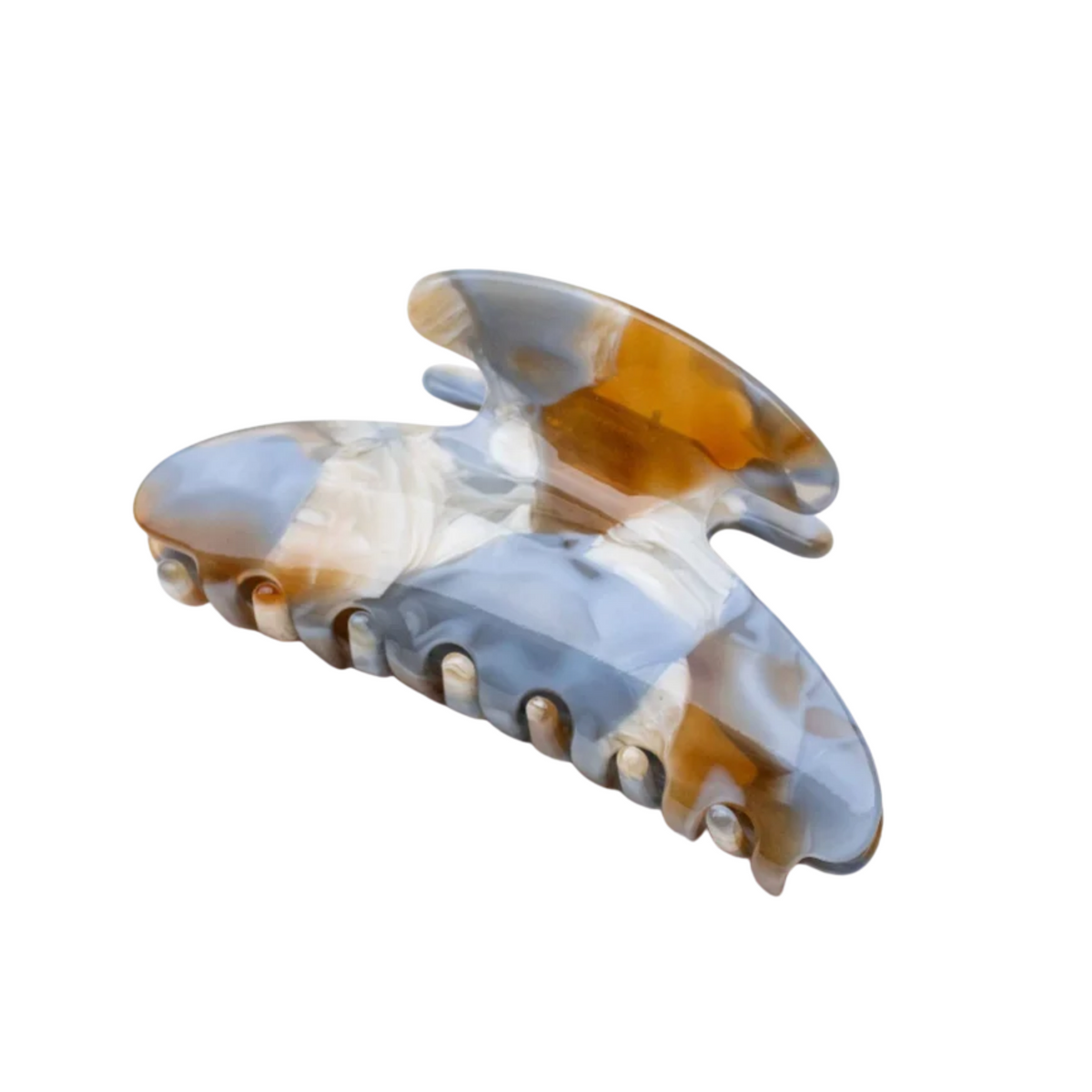 Midnight Gloss Cellulose Acetate Hair Claw Clip: Blueberry Caramel