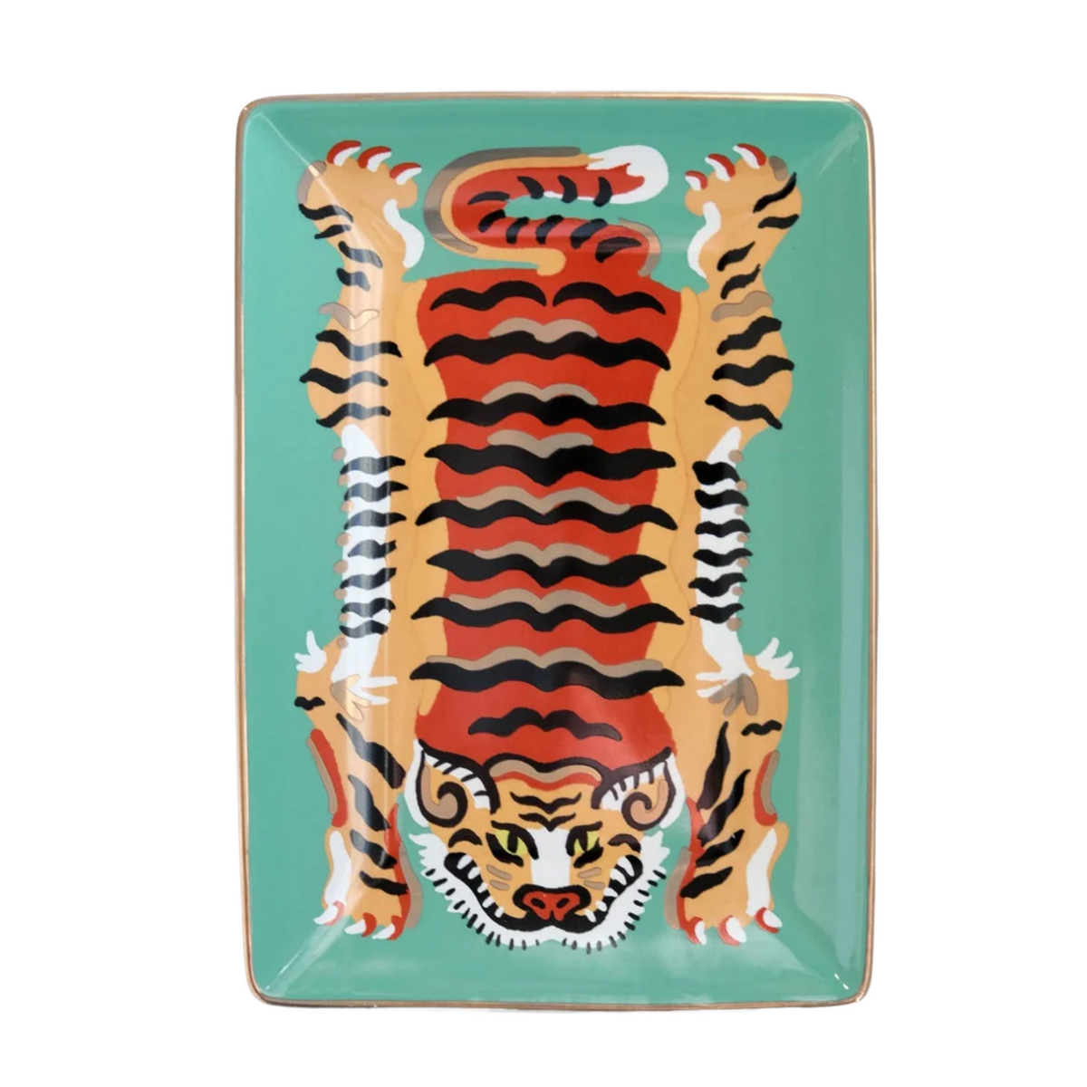 Porcelain Trinket Tray | Jade Tiger