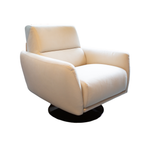 Italian Leather Bubble Swivel Chair