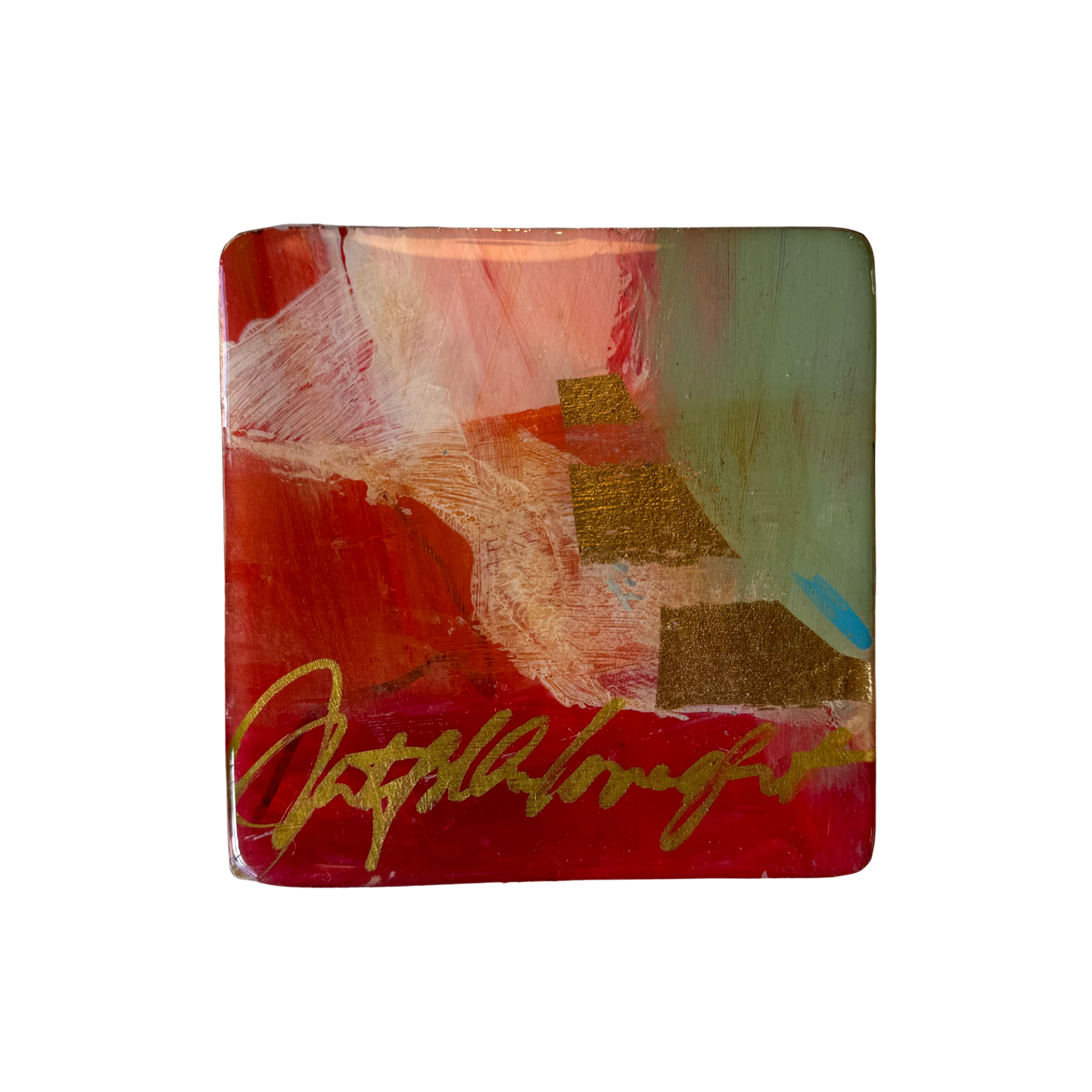 Hand Painted Coaster by Therese Cook
