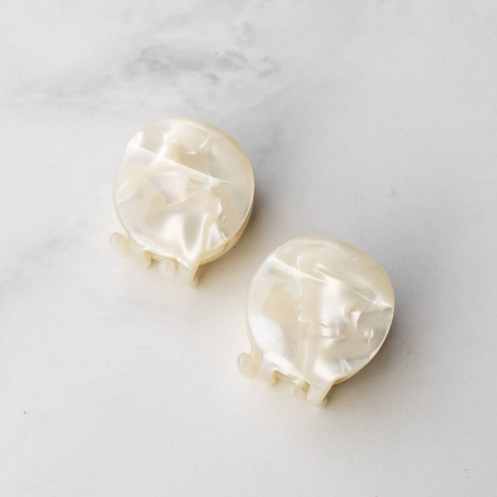 Eco Mini Very Modern Hair Clip Set: Cream Cheese