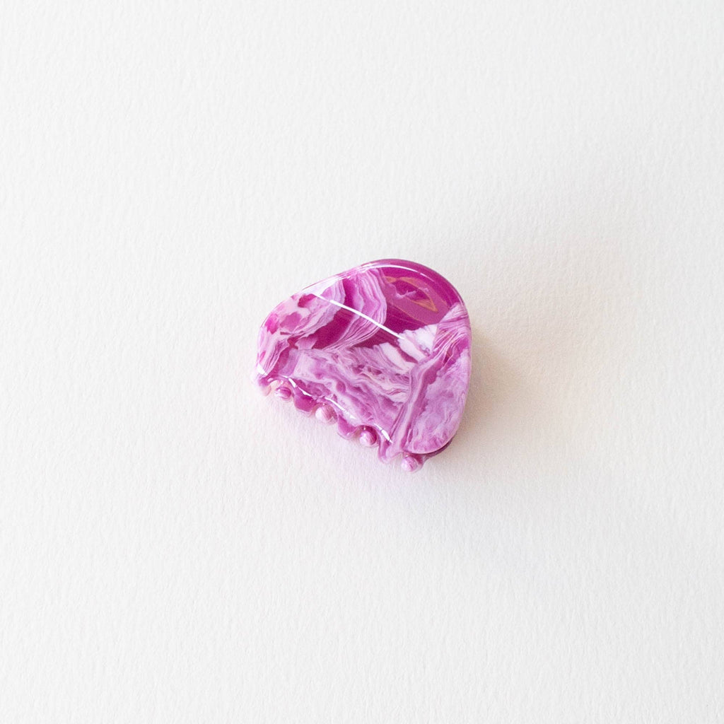 Eco Gemstones Hair Claw Clip: Mulberry Marble