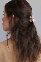 Eco Gemstones Hair Claw Clip: Lavender Pearl