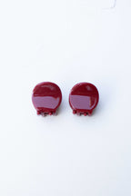 Eco Mini Very Modern Hair Clip Set: Cherry Red