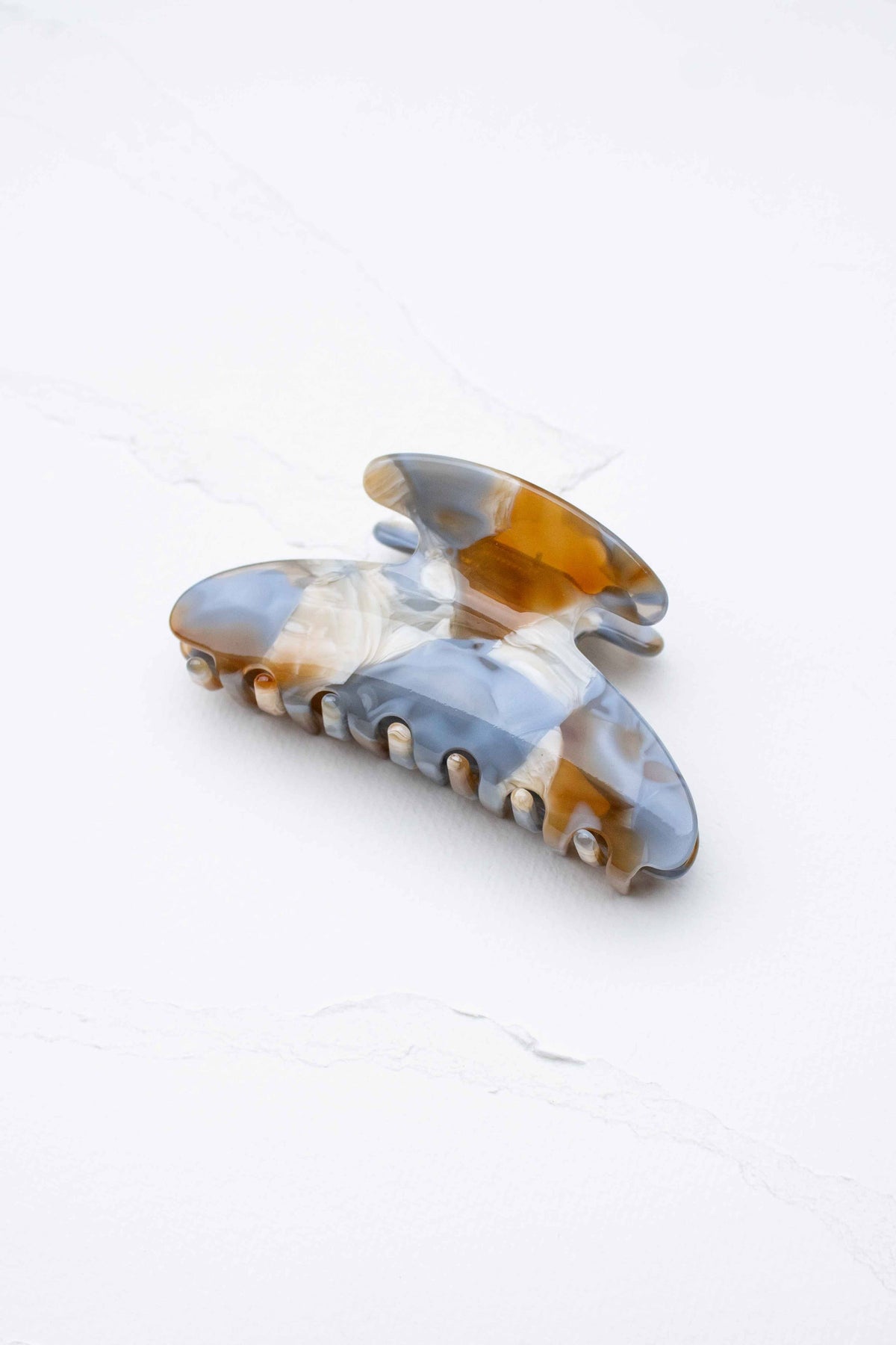 Midnight Gloss Cellulose Acetate Hair Claw Clip: Blueberry Caramel
