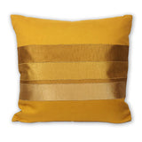 11-063 Tri-color Square Decorative Pillow