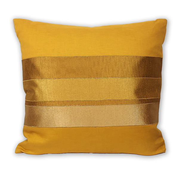 11-063 Tri-color Square Decorative Pillow