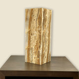 215-4 Amber Onyx Luminary Pedestal Lamp