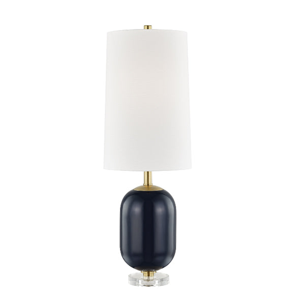 22-1166 Midnight & Lucite Table Lamp
