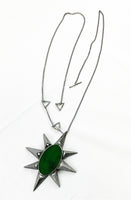 23-2001 Nephrite Star Necklace by Mariella Pilato