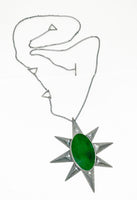 23-2001 Nephrite Star Necklace by Mariella Pilato