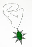 23-2001 Nephrite Star Necklace by Mariella Pilato