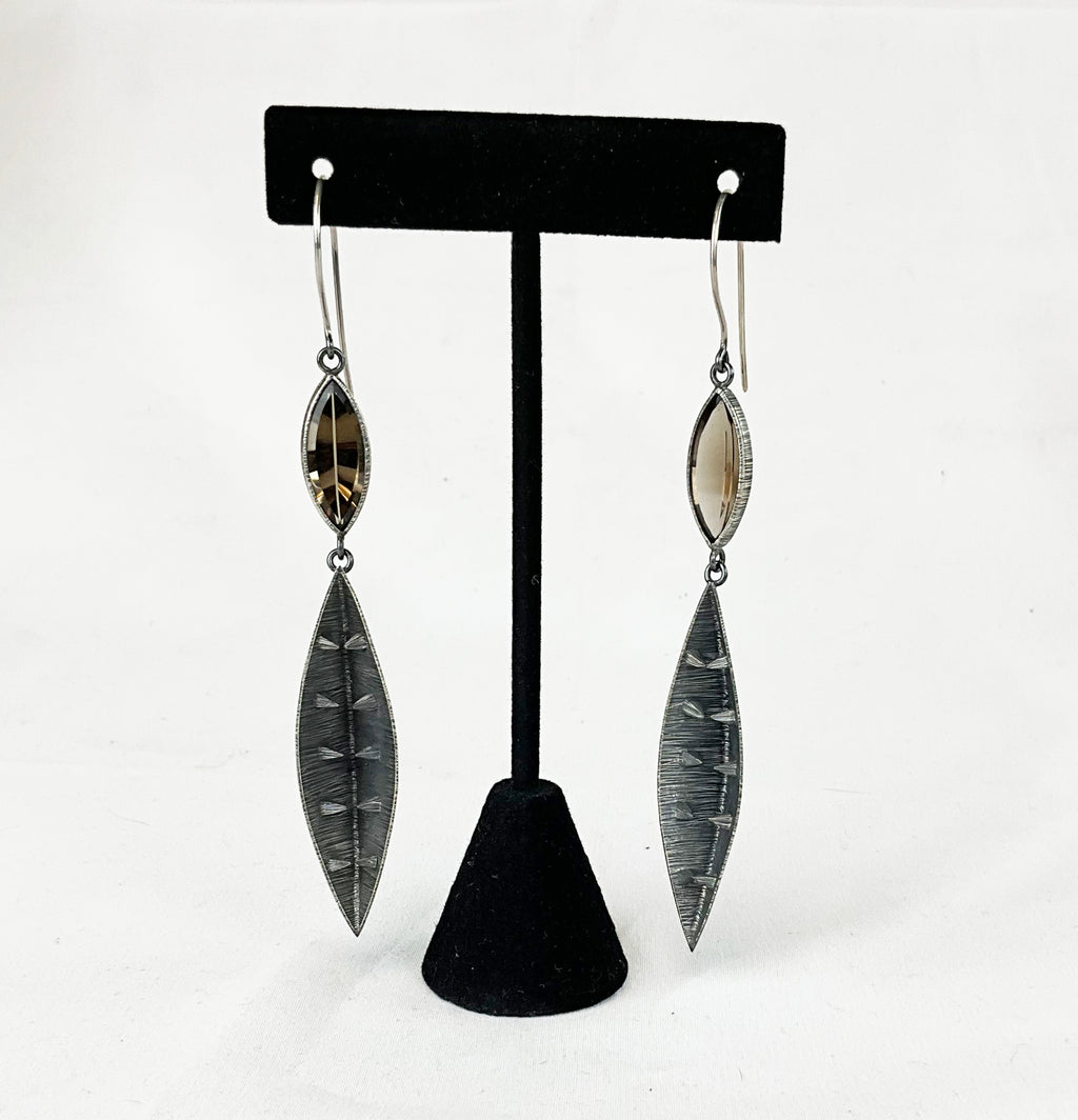 23-2003 Internal Pyramids Earrings by Mariella Pilato