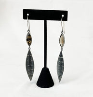 23-2003 Internal Pyramids Earrings by Mariella Pilato