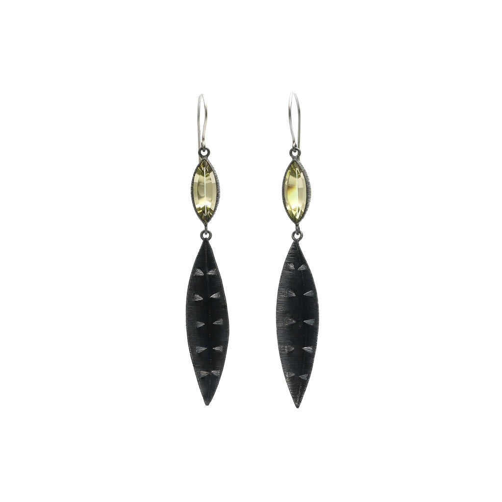 23-2003 Internal Pyramids Earrings by Mariella Pilato