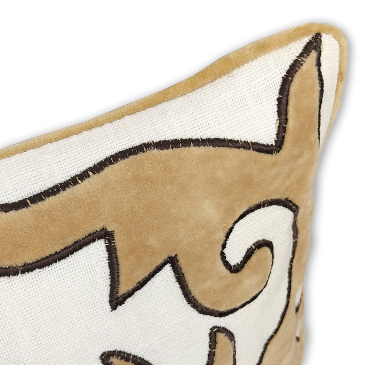 6-087 Applique Decorative Pillow